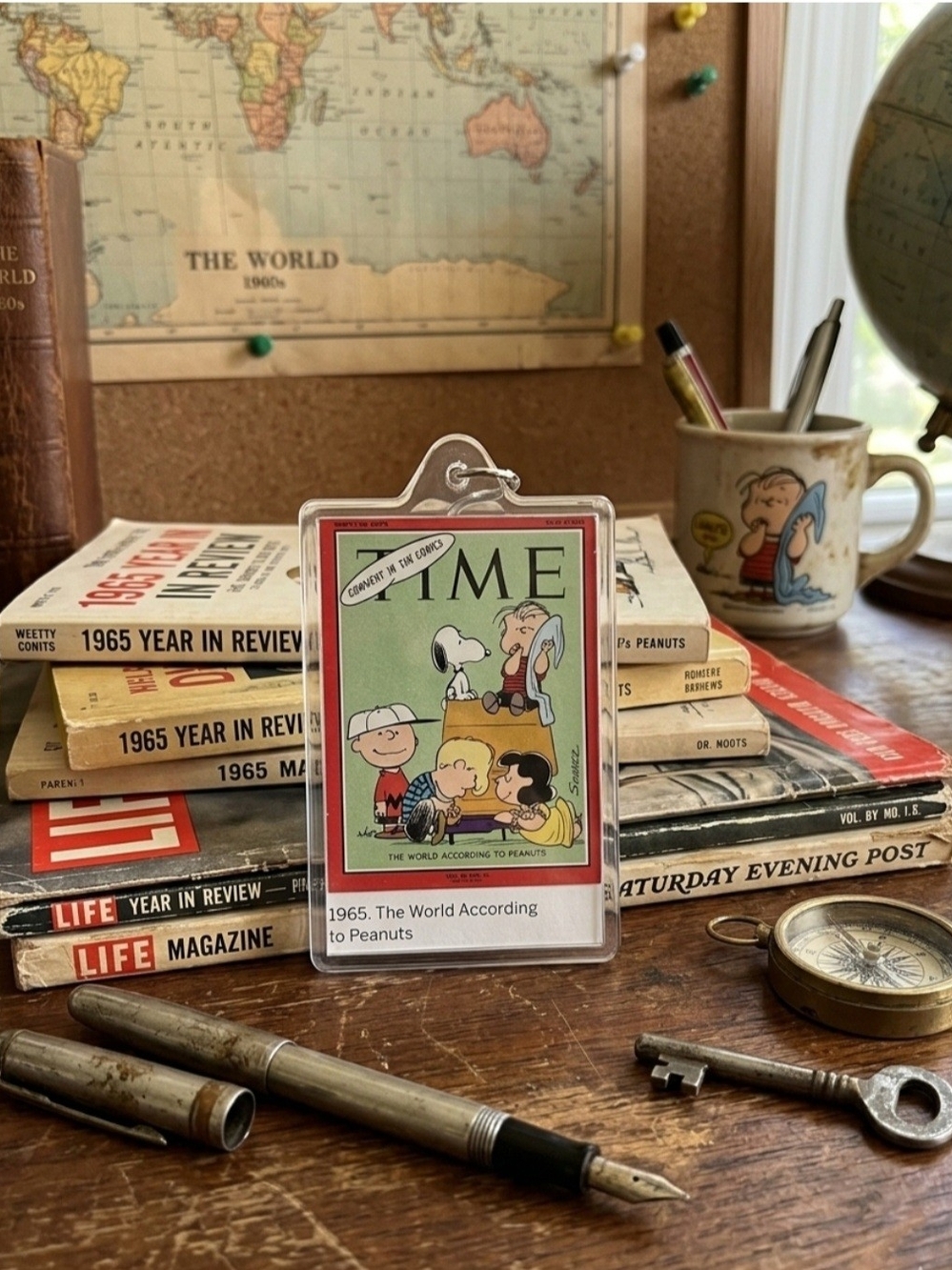 Keychain featuring the April 9, 1965 Time magazine